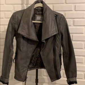 Marc New York Leather Side Zip Jacket